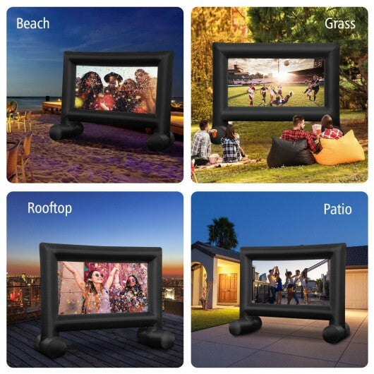 Inflatable Outdoor Movie Projector Screen with Blower-14'